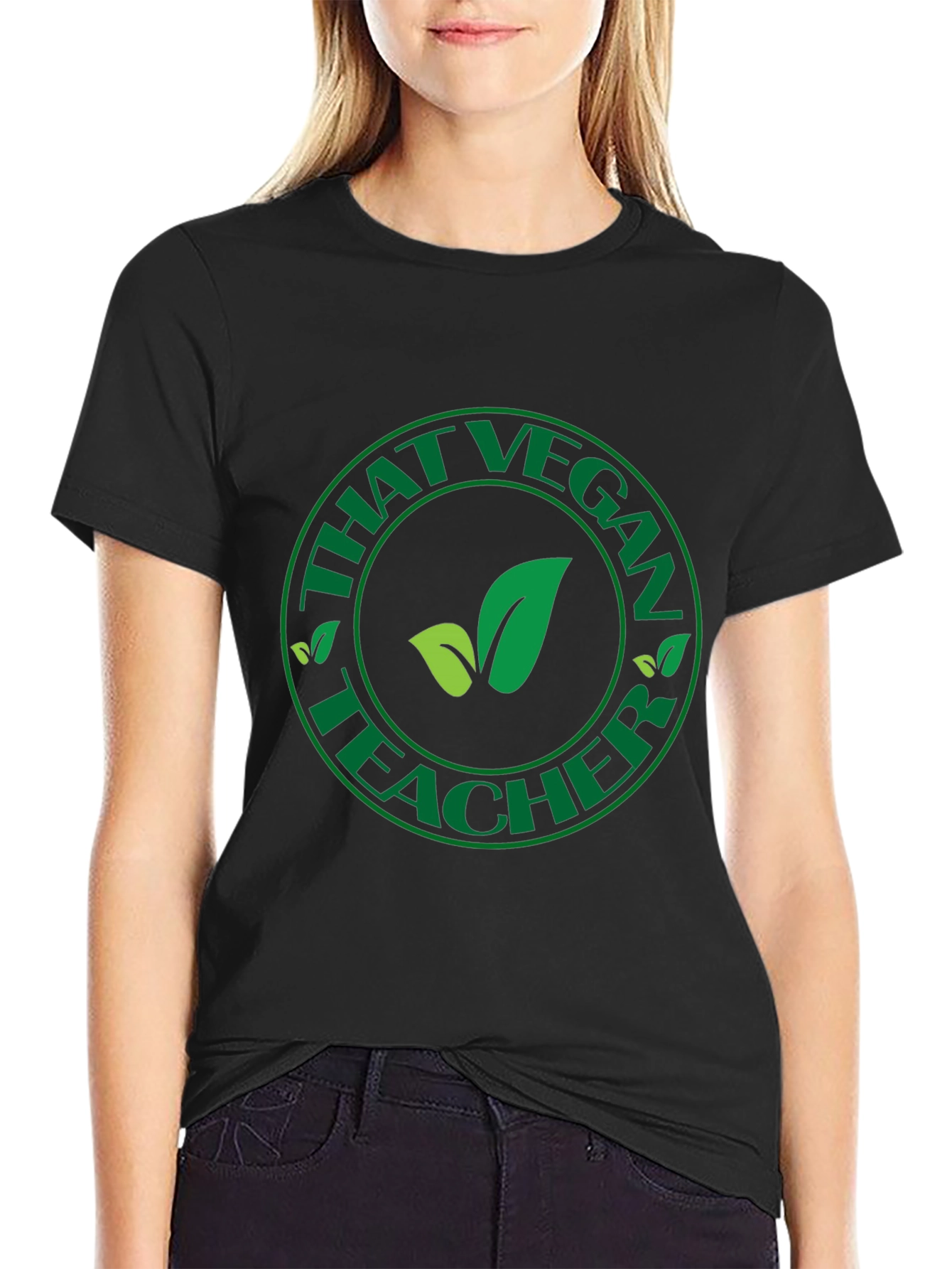 That Vegan Teacher Graphic Tee - Black
