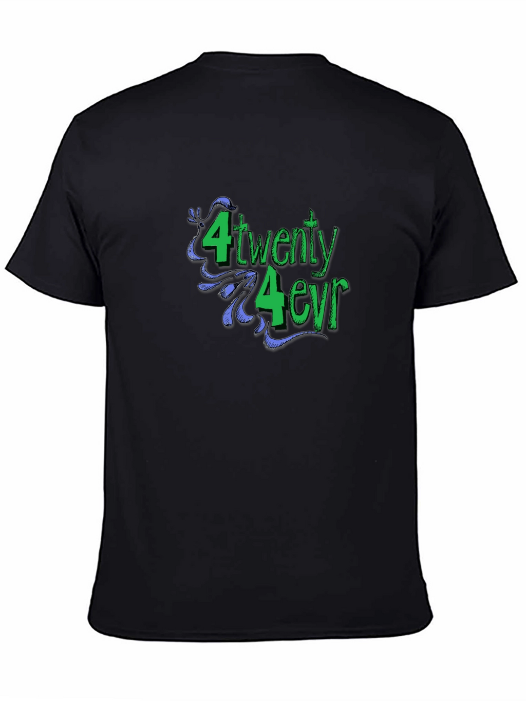 420 Forever Black Graphic T-Shirt