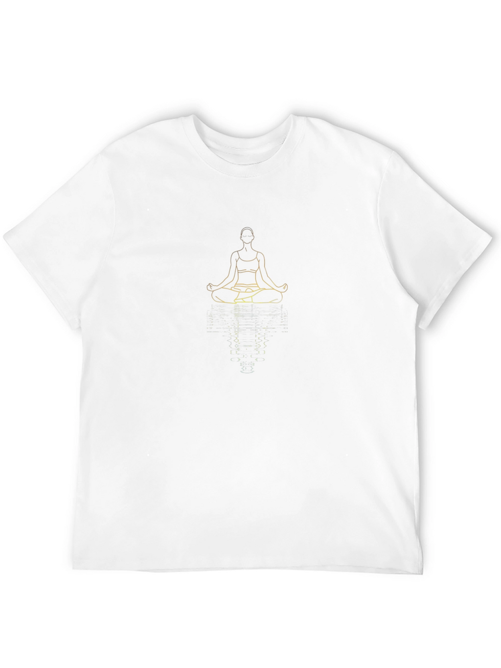 Yoga Silhouette Graphic Tee - Black