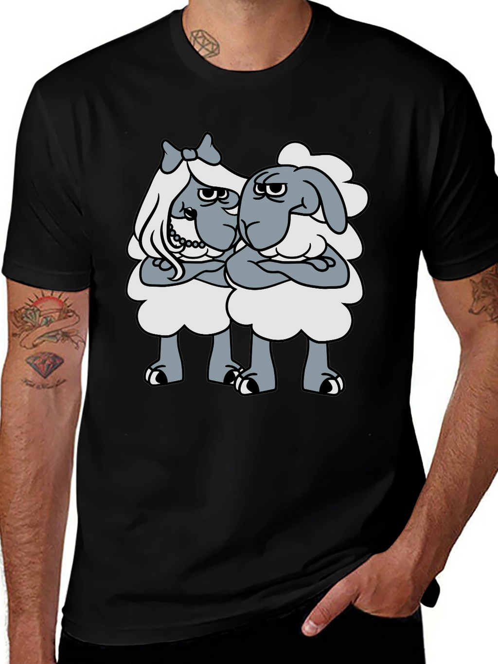 Shaun The Sheep T-Shirt - Grumpy Ladies Graphic Tee