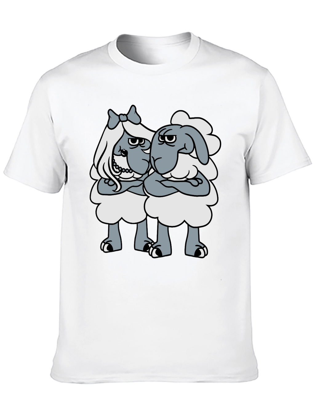 Shaun The Sheep T-Shirt - Grumpy Ladies Graphic Tee