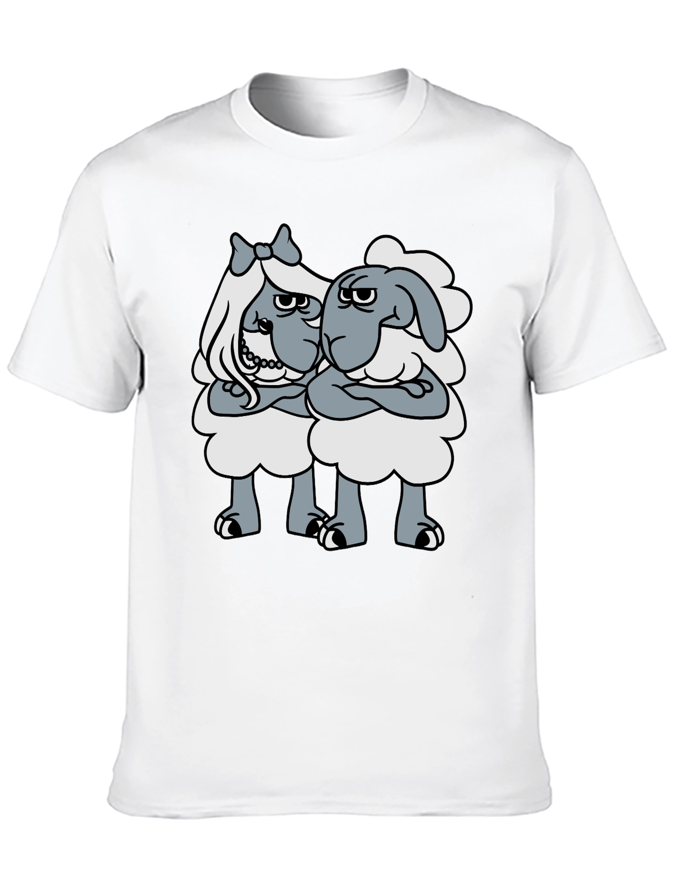 Shaun The Sheep T-Shirt - Grumpy Ladies Graphic Tee