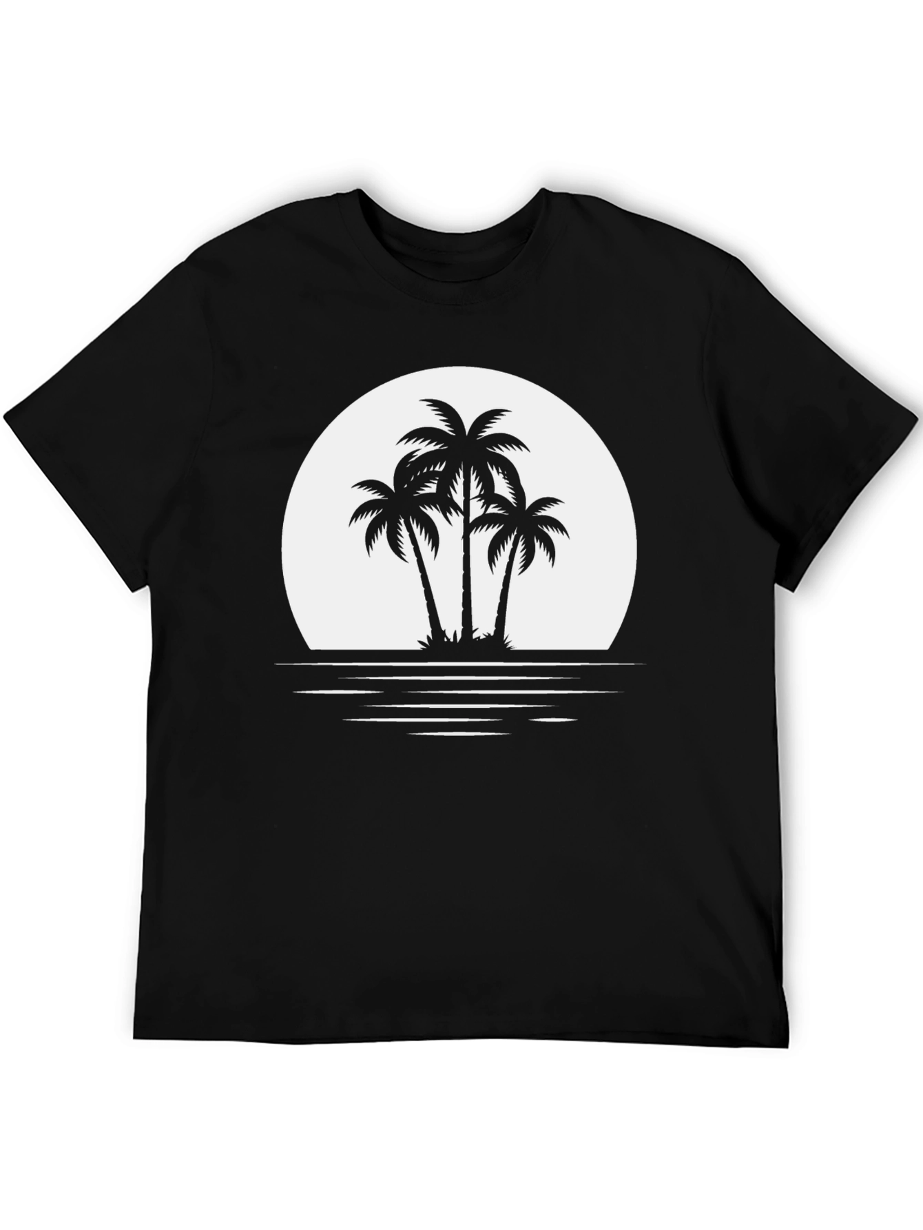 Palm Tree Sunset Graphic Tee - Island Vibes T-Shirt