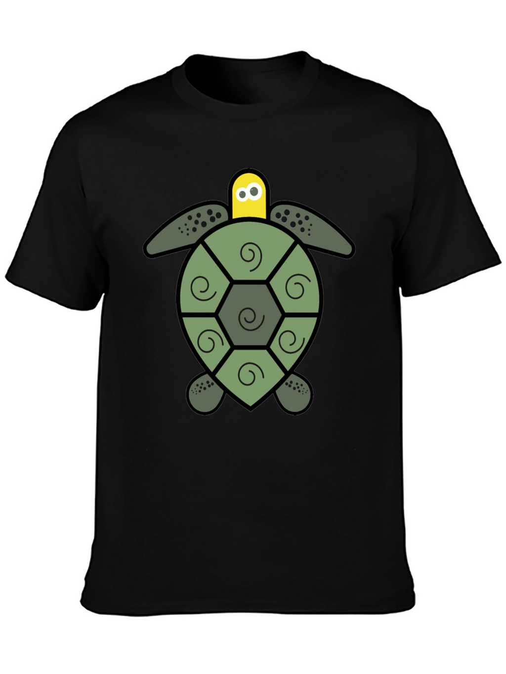 Turtle Graphic Black T-Shirt