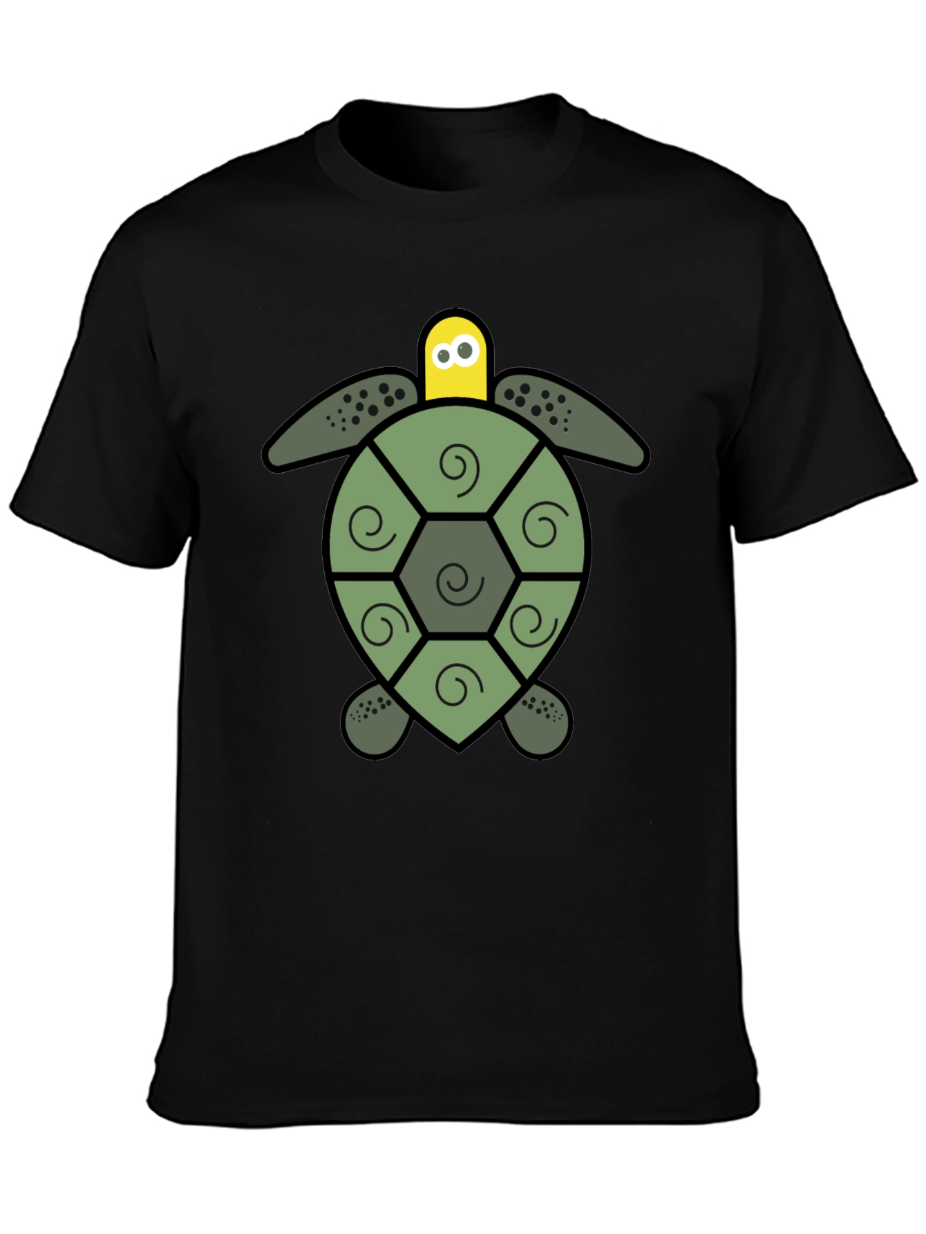 Turtle Graphic Black T-Shirt