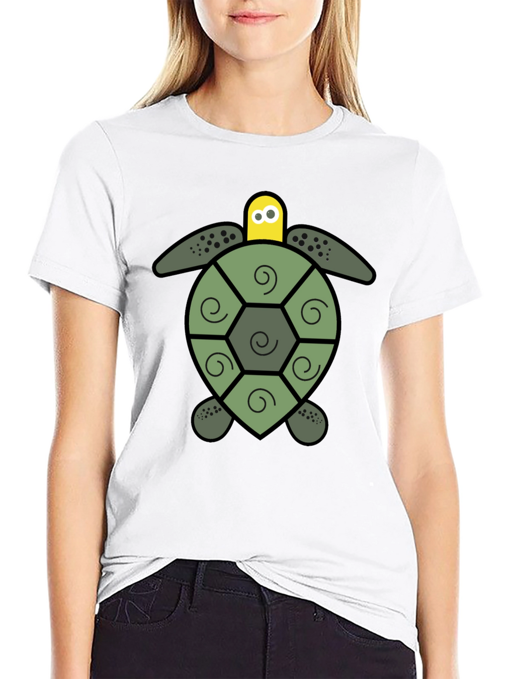 Turtle Graphic Black T-Shirt