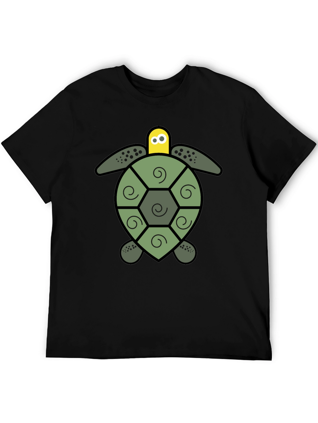 Turtle Graphic Black T-Shirt