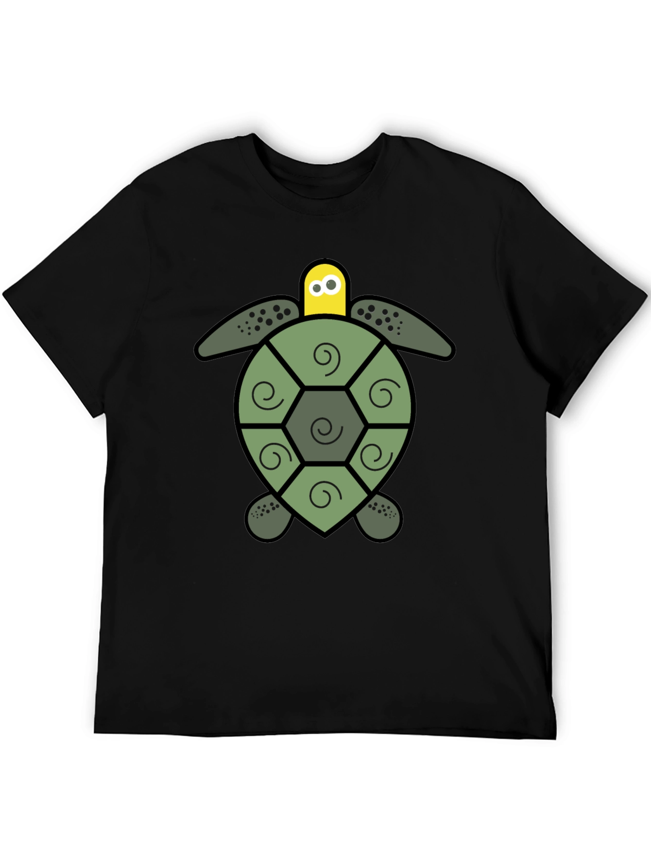 Turtle Graphic Black T-Shirt