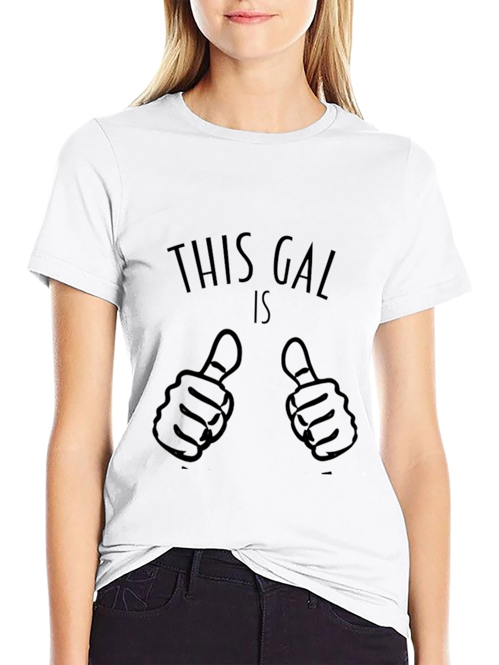 Funny Graphic Tee - This Gal Is Thumbs Up!