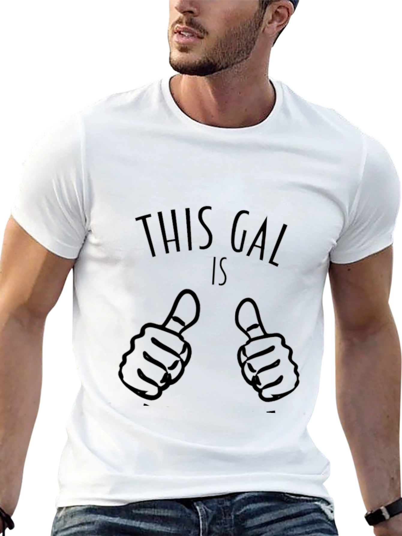Funny Graphic Tee - This Gal Is Thumbs Up!