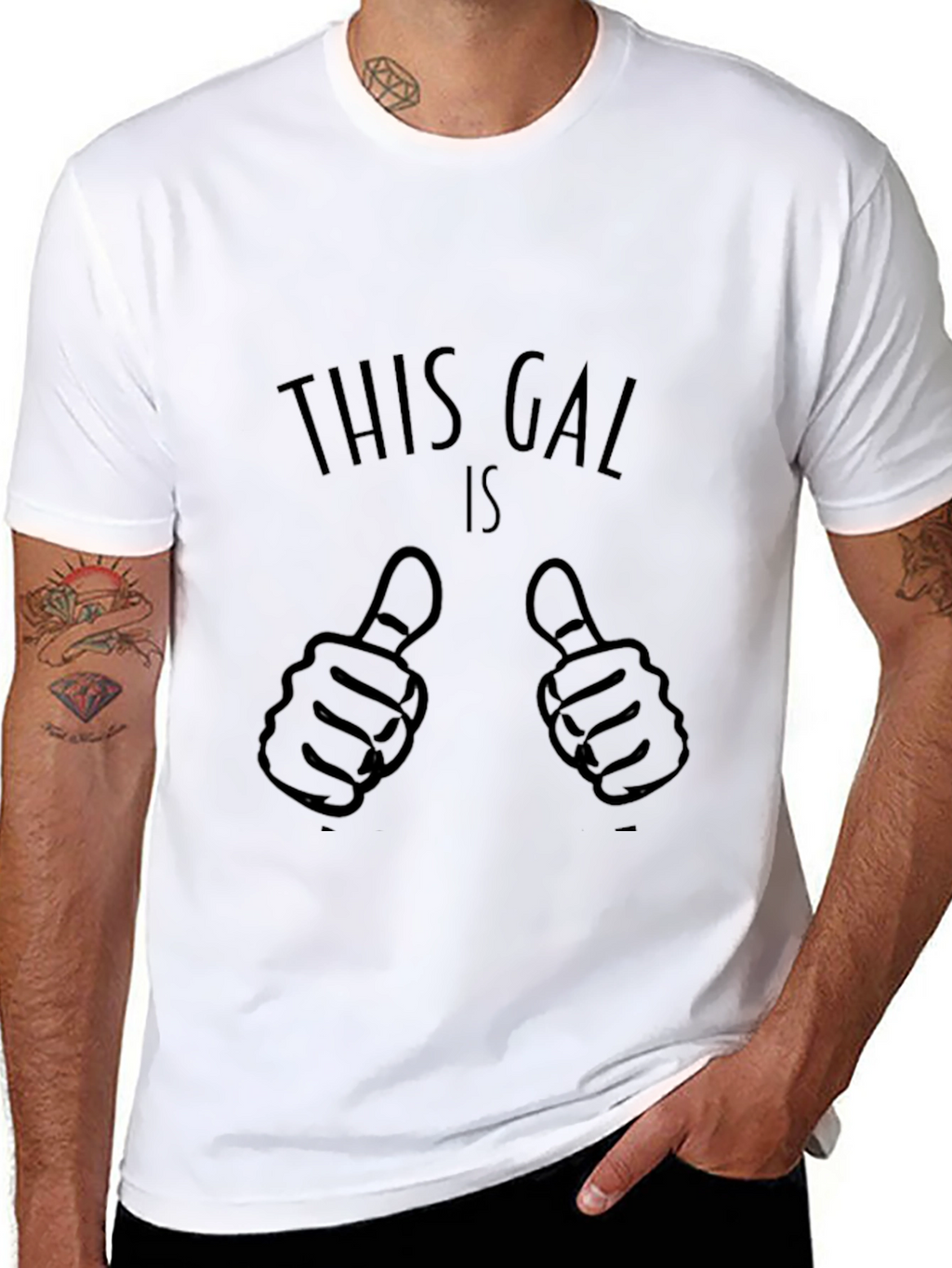Funny Graphic Tee - This Gal Is Thumbs Up!