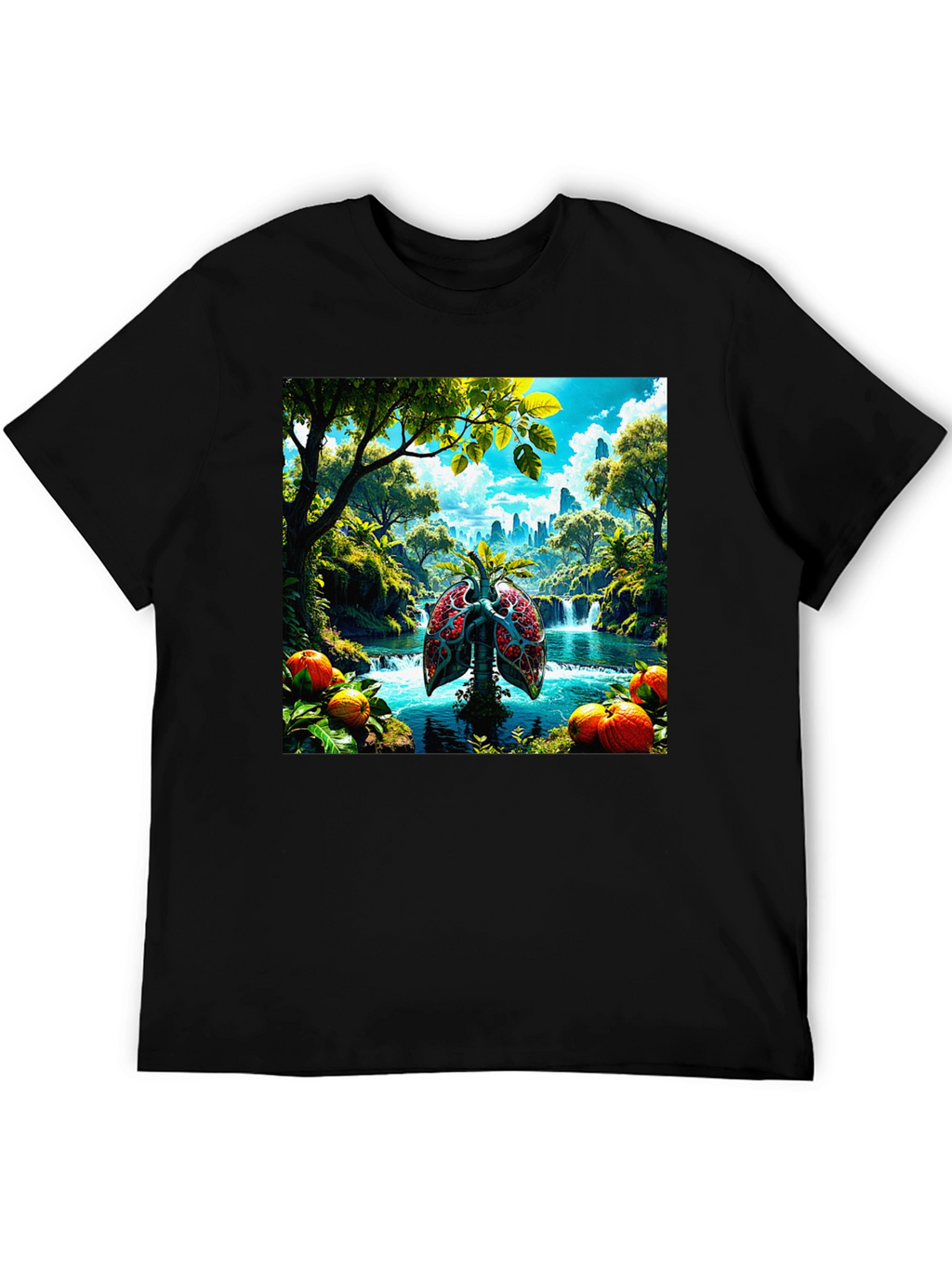 Nature Lungs Graphic T-Shirt - Healthy Planet