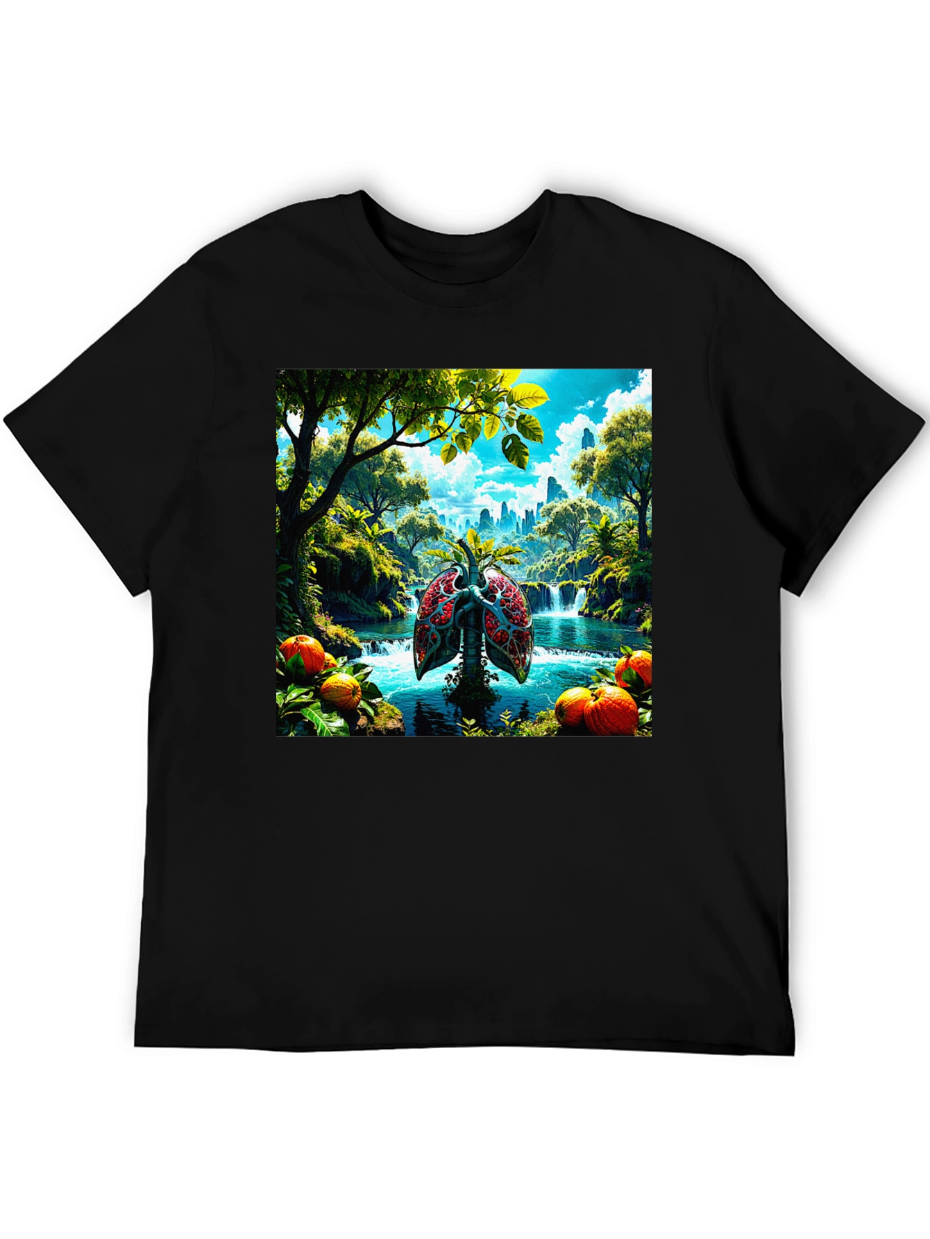 Nature Lungs Graphic T-Shirt - Healthy Planet