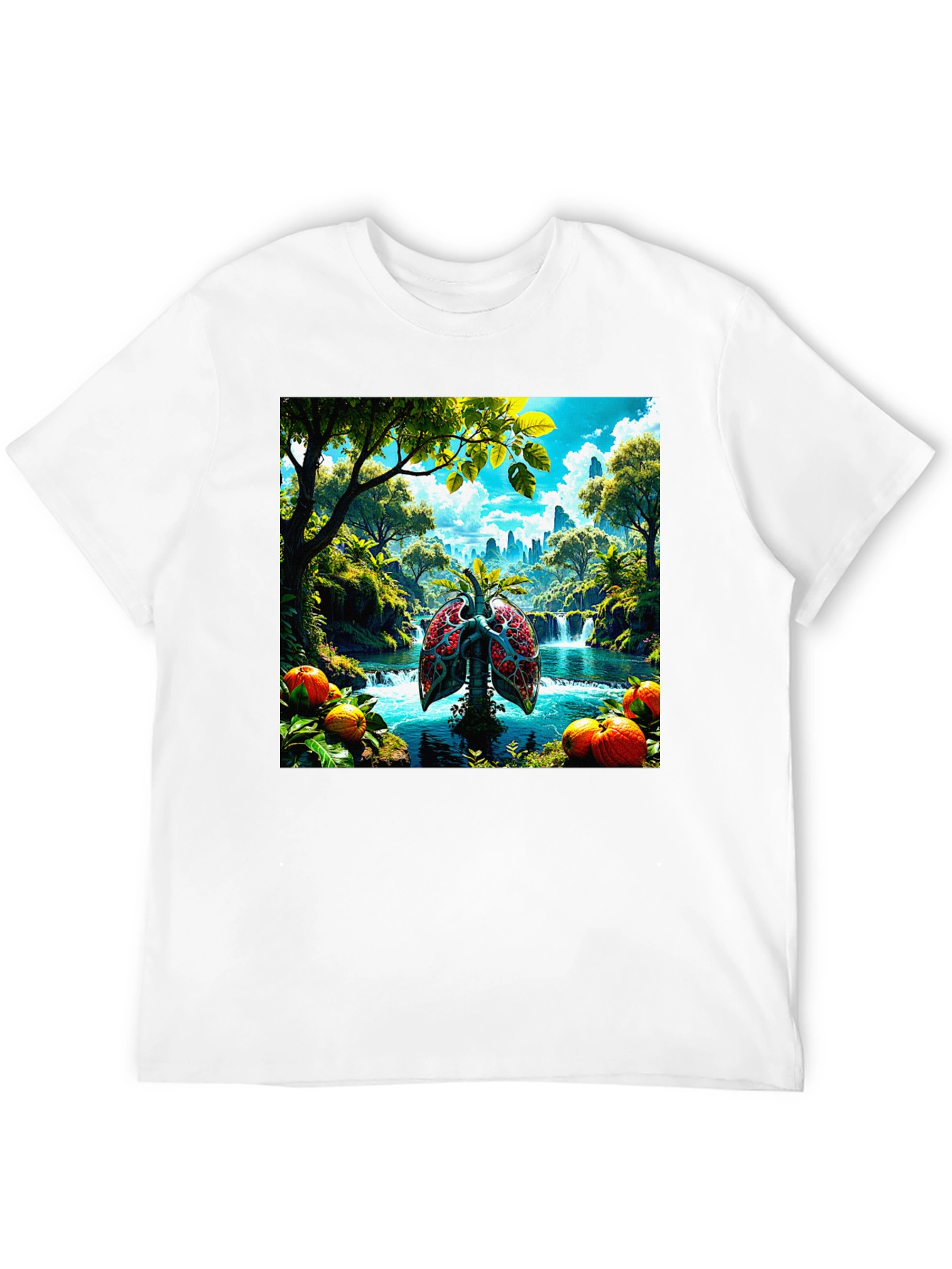 Nature Lungs Graphic T-Shirt - Healthy Planet