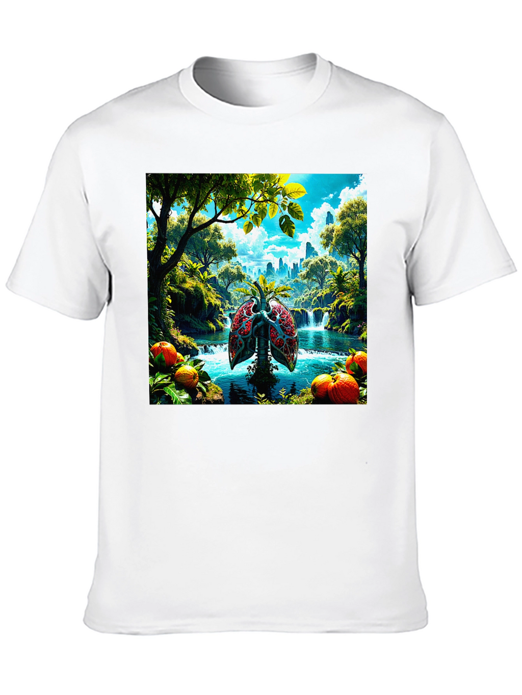 Nature Lungs Graphic T-Shirt - Healthy Planet