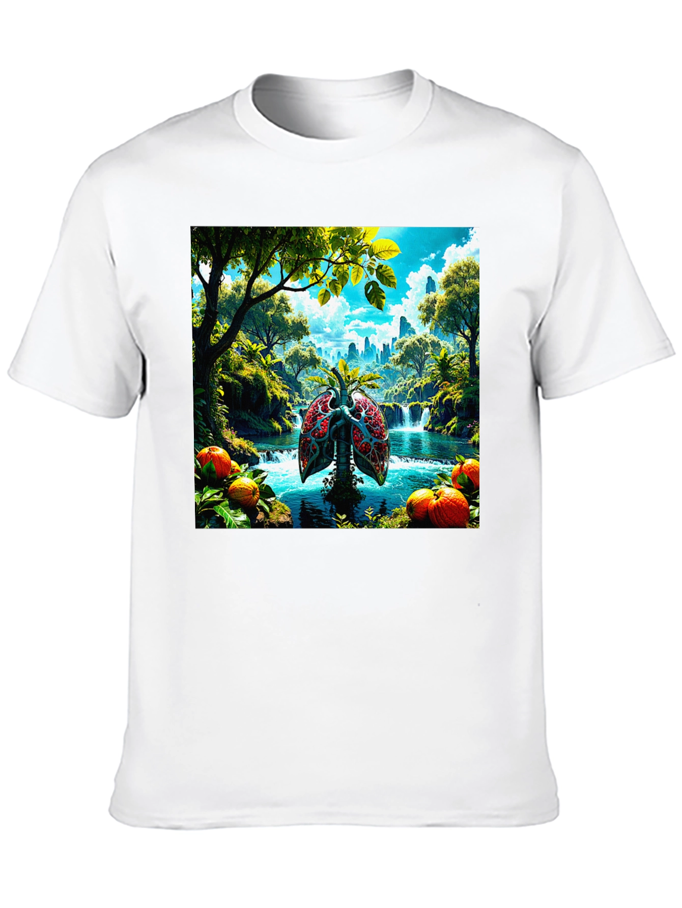 Nature Lungs Graphic T-Shirt - Healthy Planet