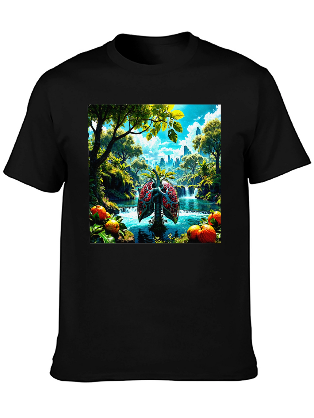 Nature Lungs Graphic T-Shirt - Healthy Planet