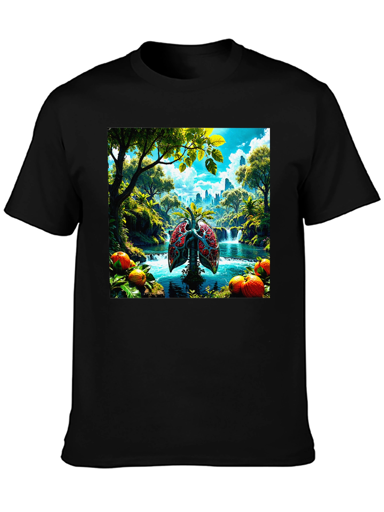 Nature Lungs Graphic T-Shirt - Healthy Planet