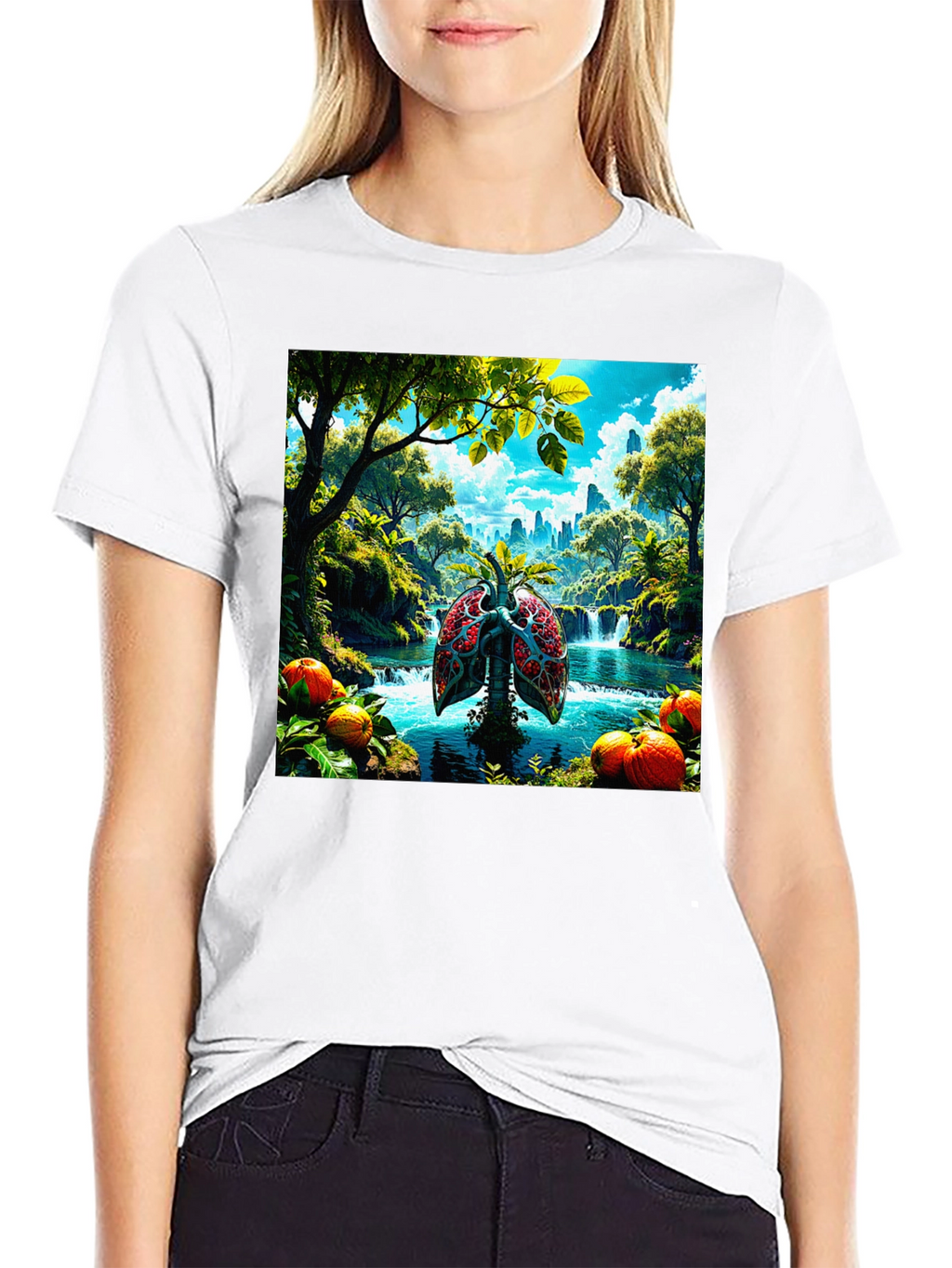 Nature Lungs Graphic T-Shirt - Healthy Planet