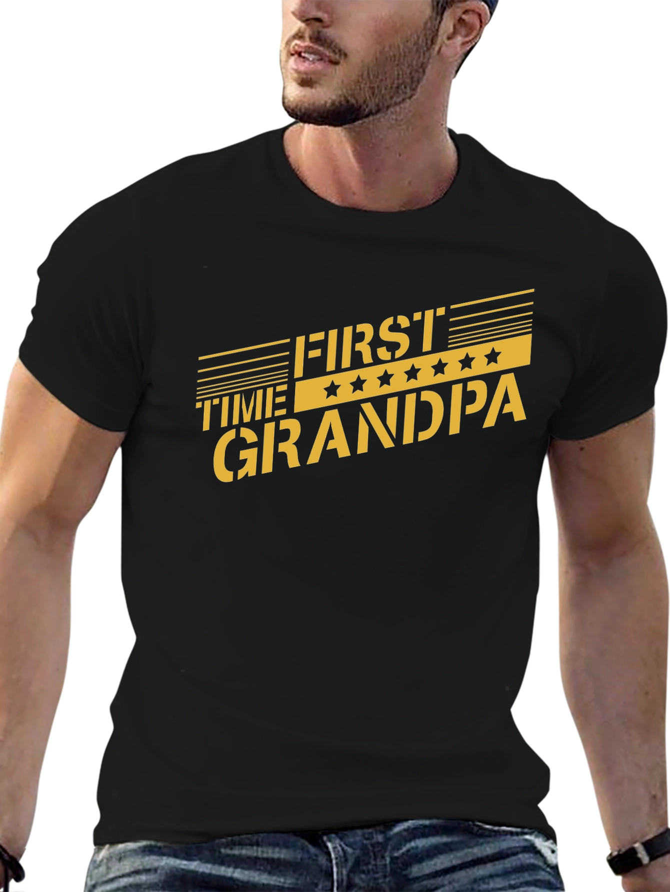 First Time Grandpa T-Shirt - Celebrate New Grandfatherhood!