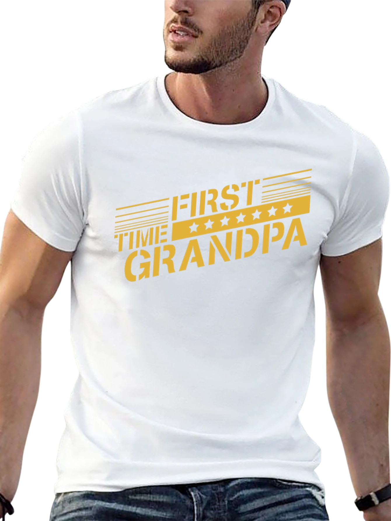 First Time Grandpa T-Shirt - Celebrate New Grandfatherhood!