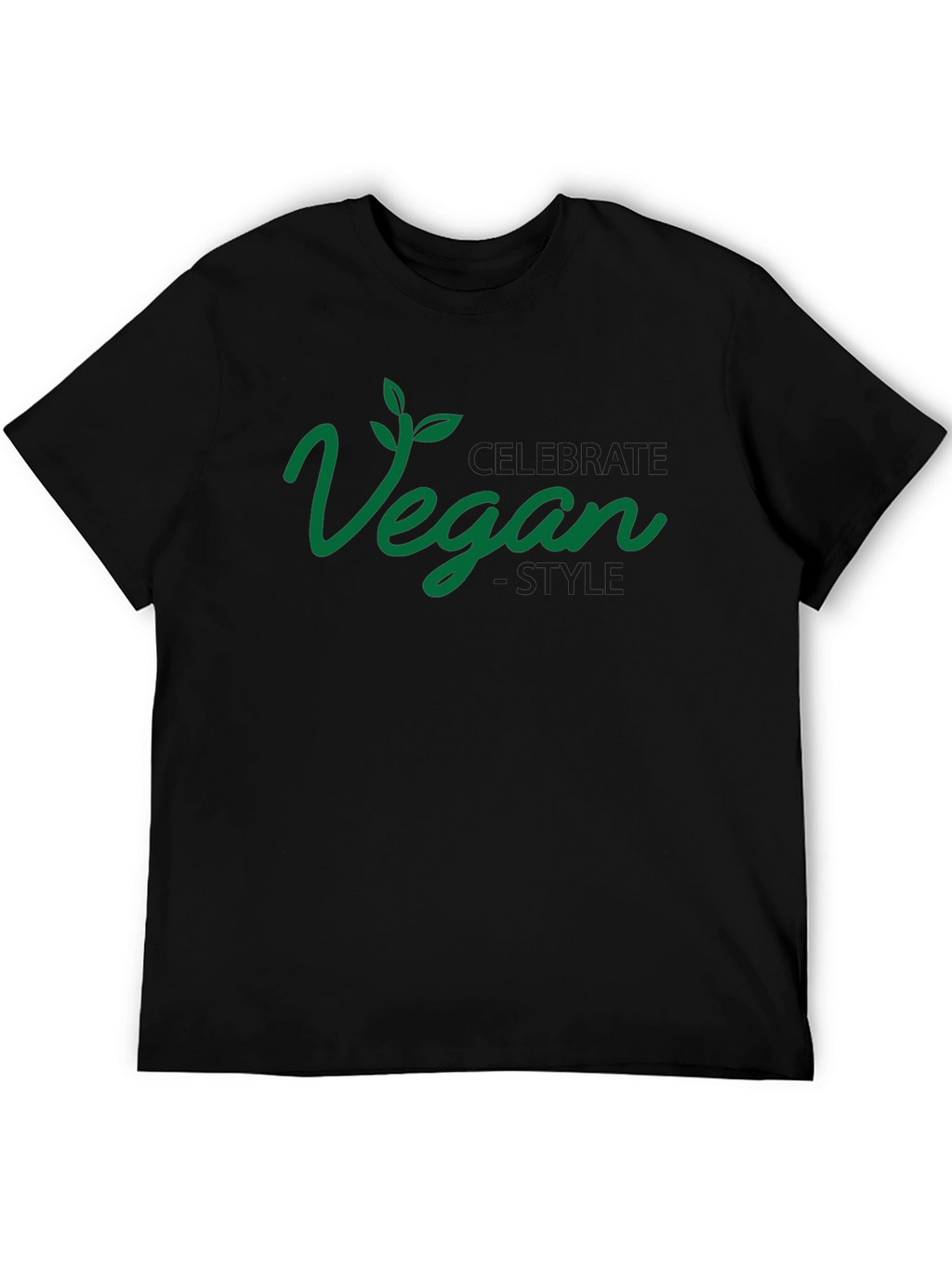 Celebrate Vegan Style Graphic Tee - Black