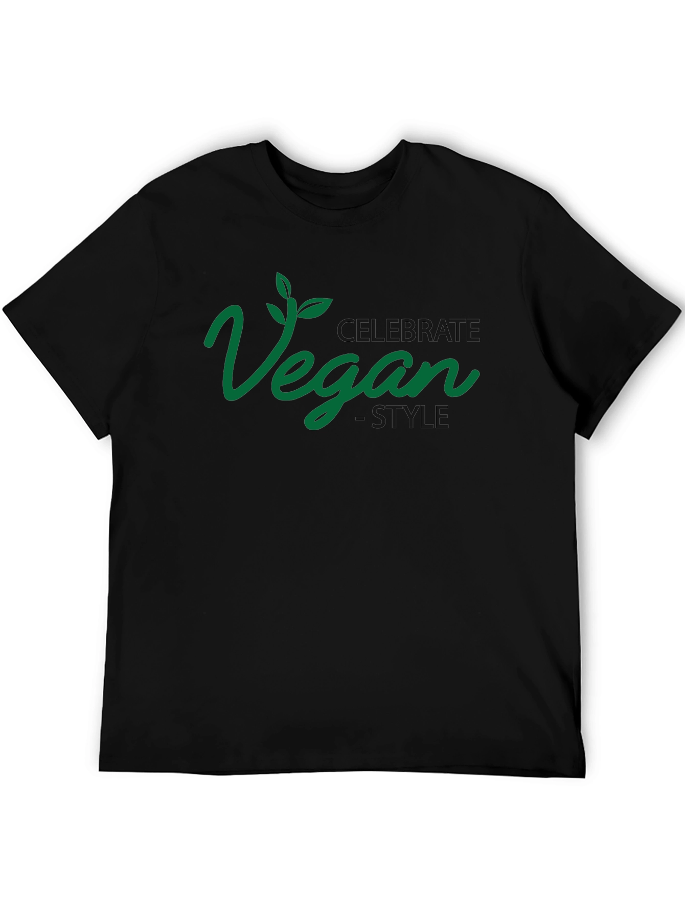 Celebrate Vegan Style Graphic Tee - Black