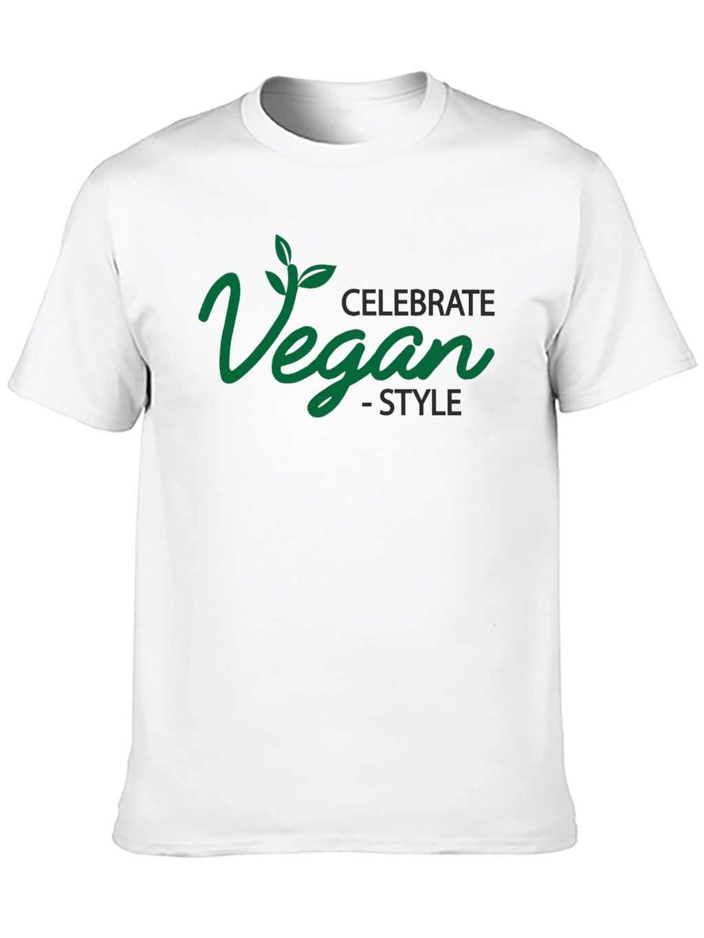 Celebrate Vegan Style Graphic Tee - Black
