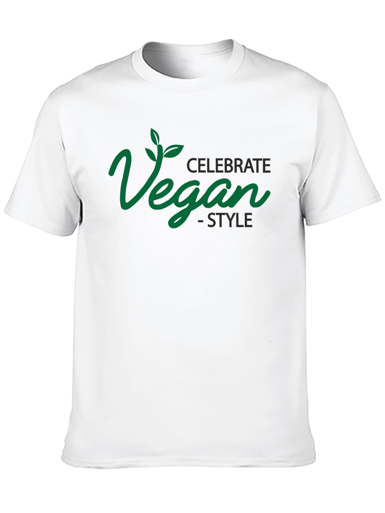Celebrate Vegan Style Graphic Tee - Black