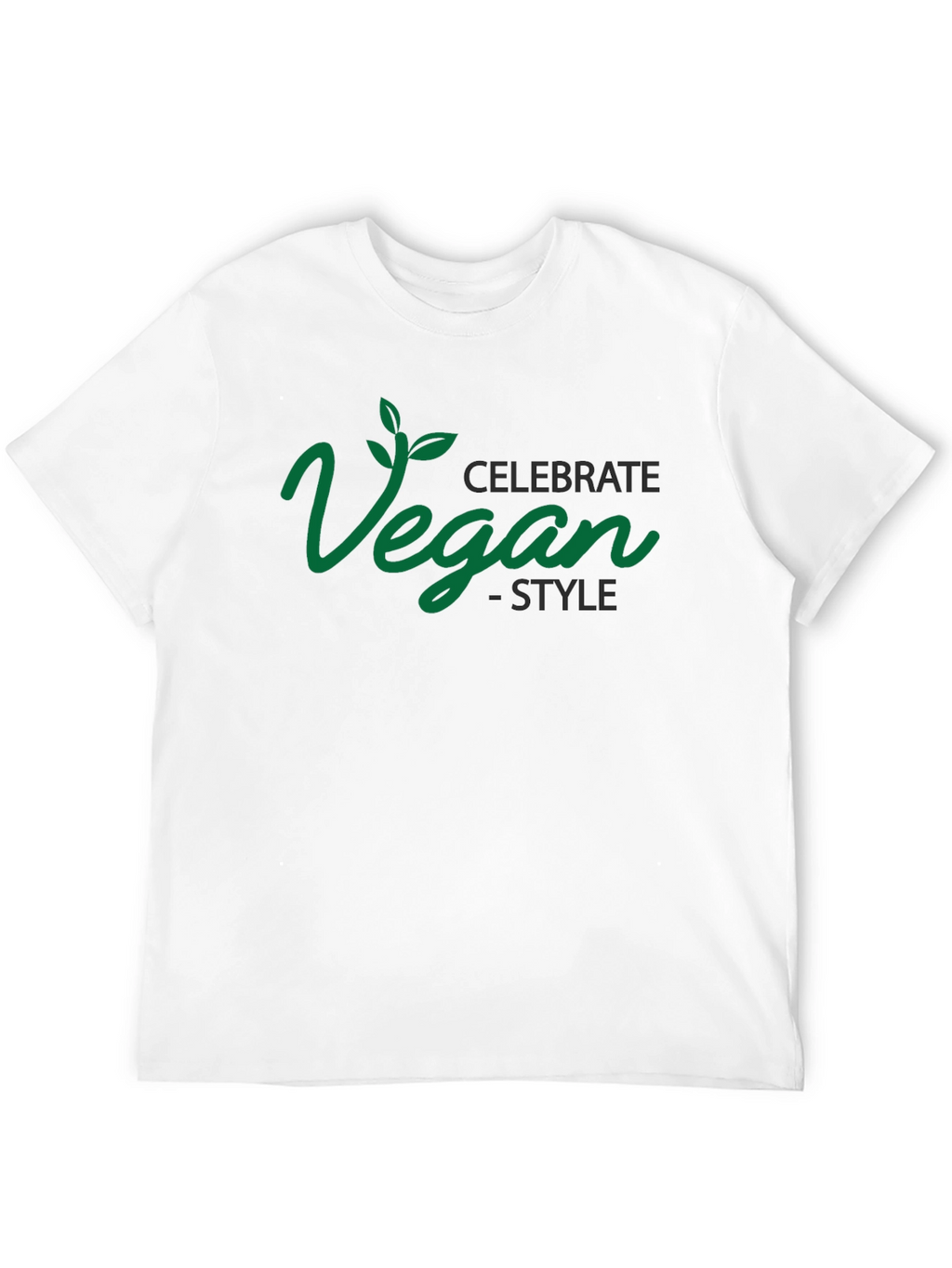 Celebrate Vegan Style Graphic Tee - Black