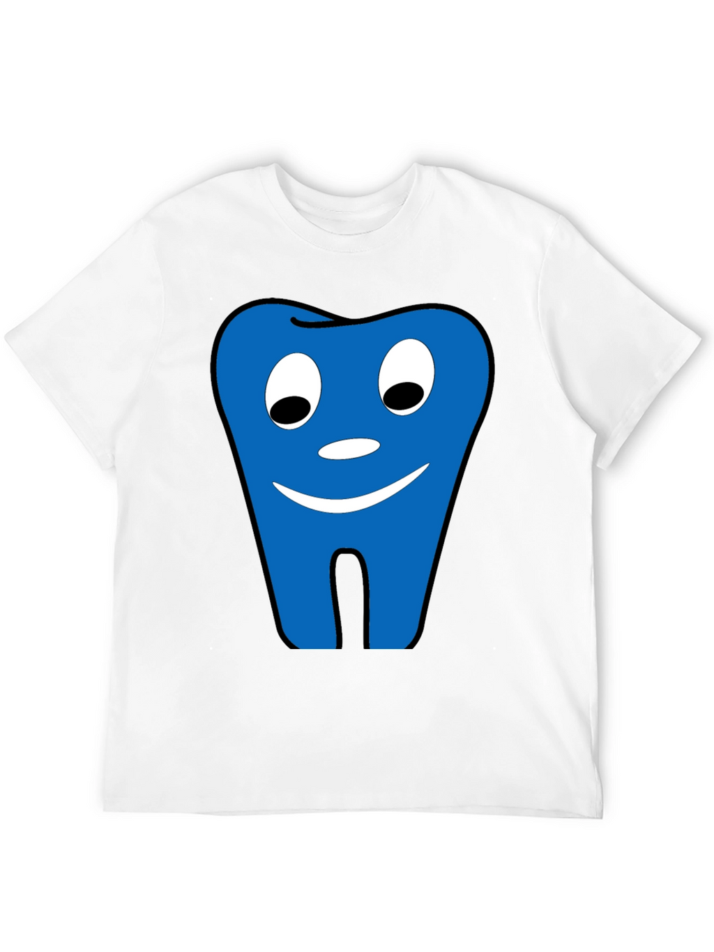 Funny Tooth Graphic Tee - Black Cotton Comfort