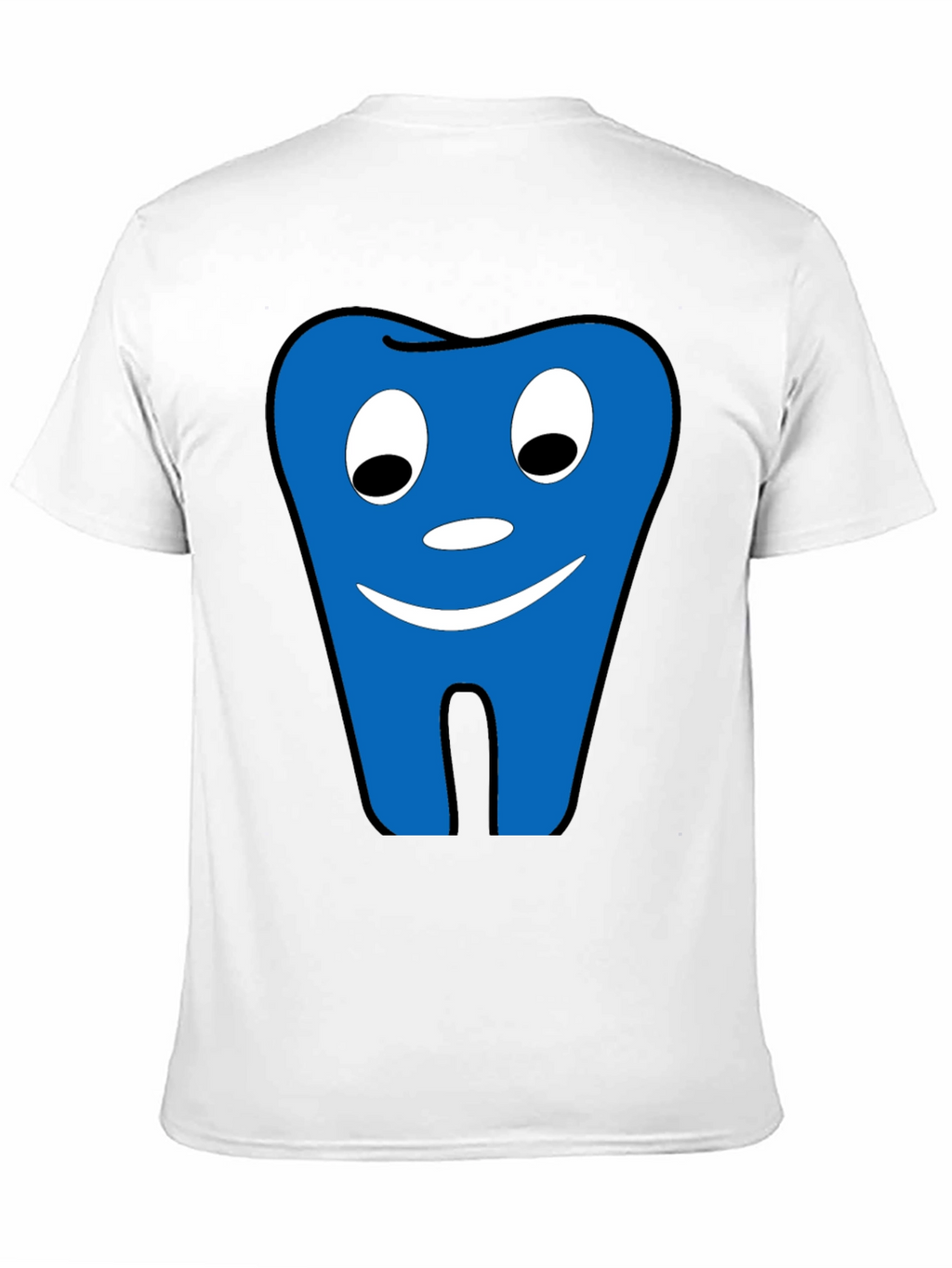 Funny Tooth Graphic Tee - Black Cotton Comfort
