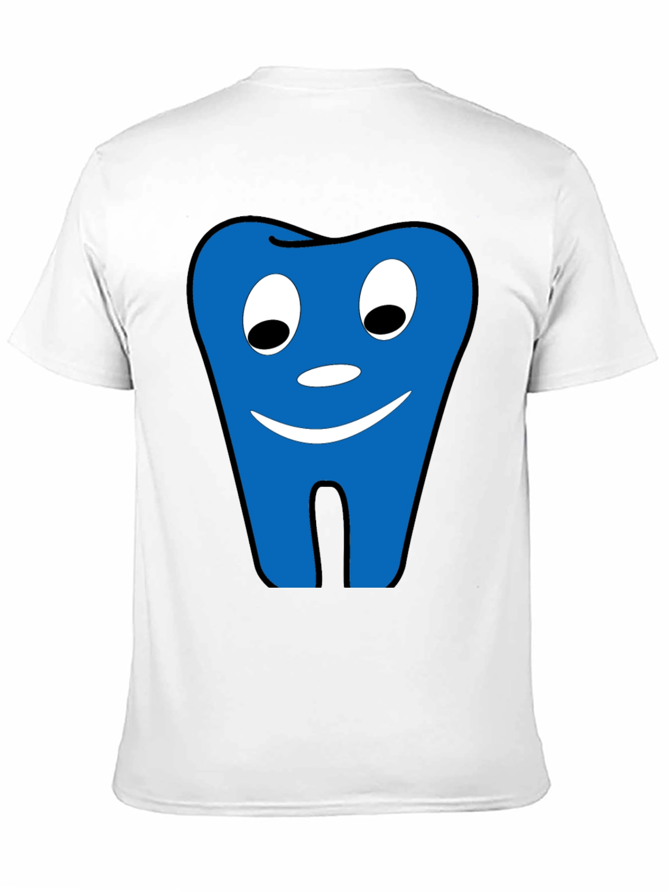 Funny Tooth Graphic Tee - Black Cotton Comfort