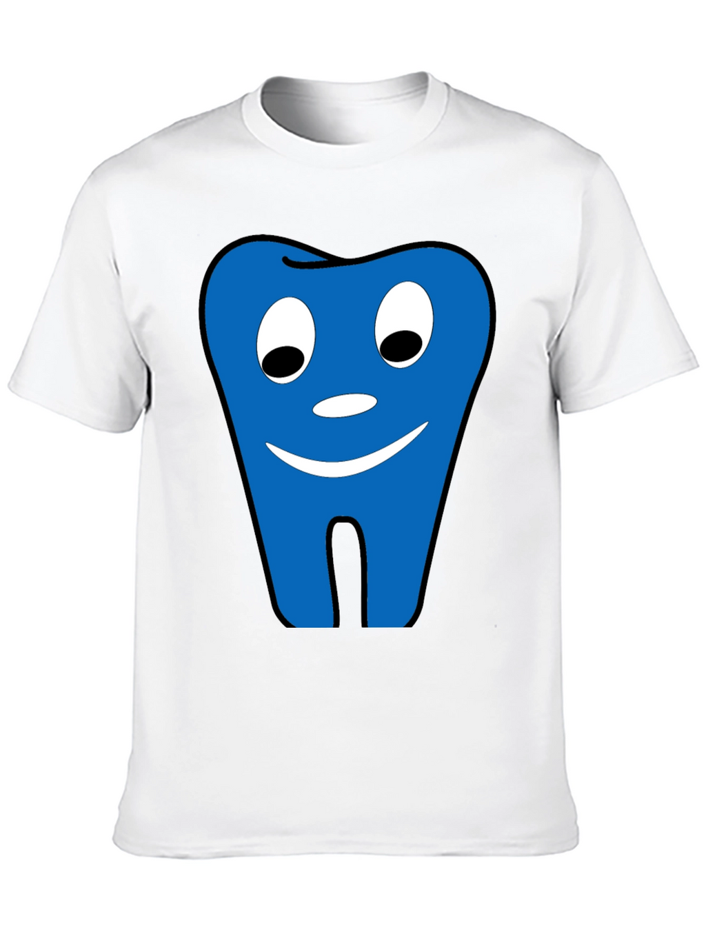 Funny Tooth Graphic Tee - Black Cotton Comfort