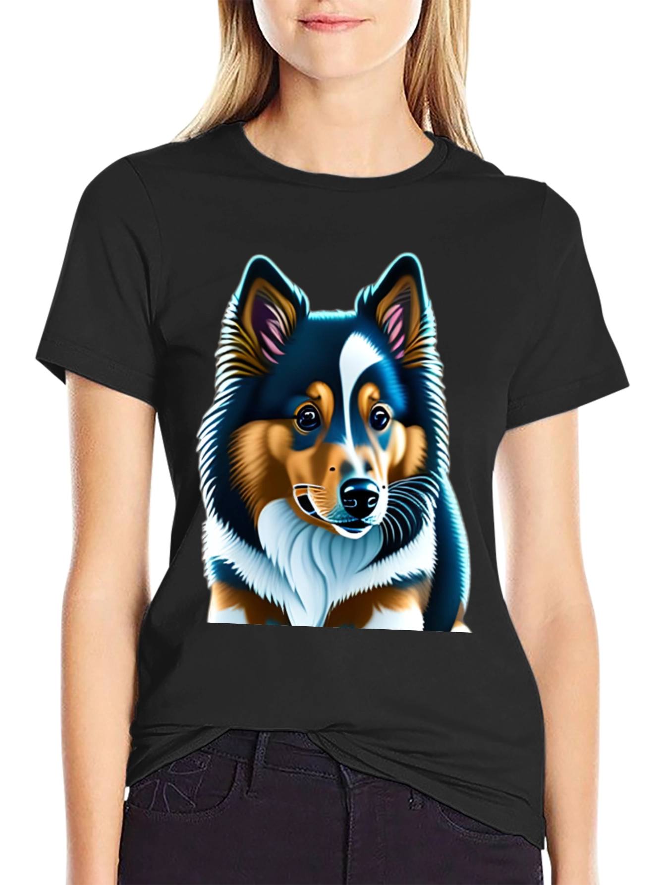 Sheltie Dog Graphic Tee - Soft Cotton Unisex T-Shirt