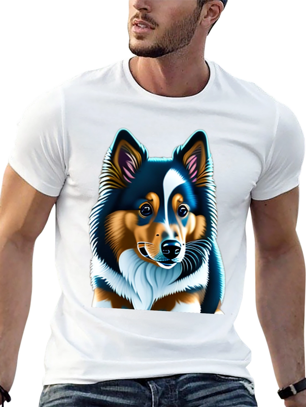 Sheltie Dog Graphic Tee - Soft Cotton Unisex T-Shirt