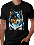 Sheltie Dog Graphic Tee - Soft Cotton Unisex T-Shirt