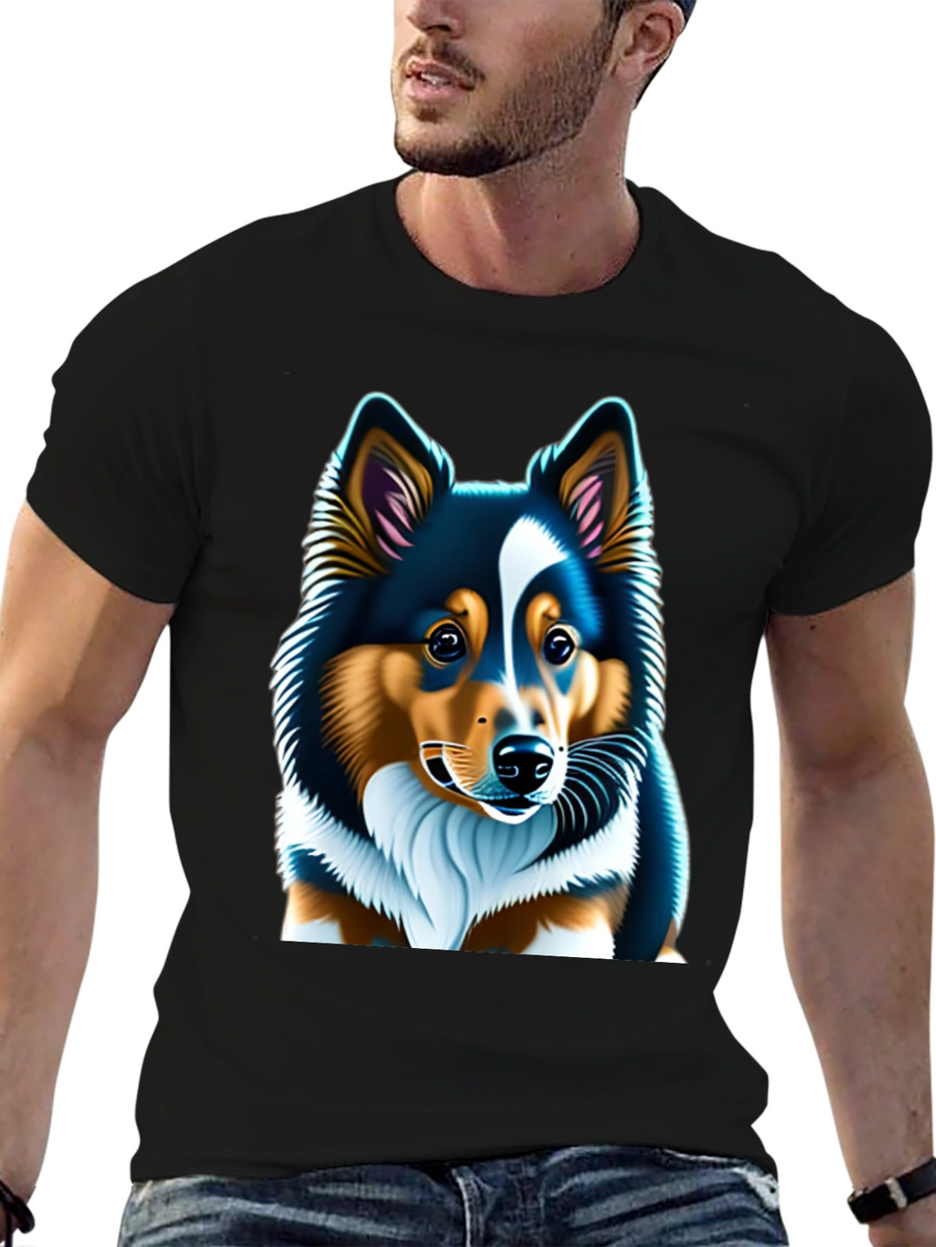 Sheltie Dog Graphic Tee - Soft Cotton Unisex T-Shirt
