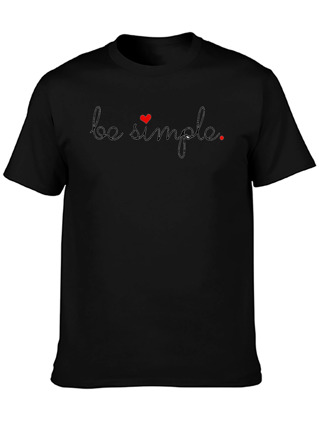 Be Simple Black T-Shirt