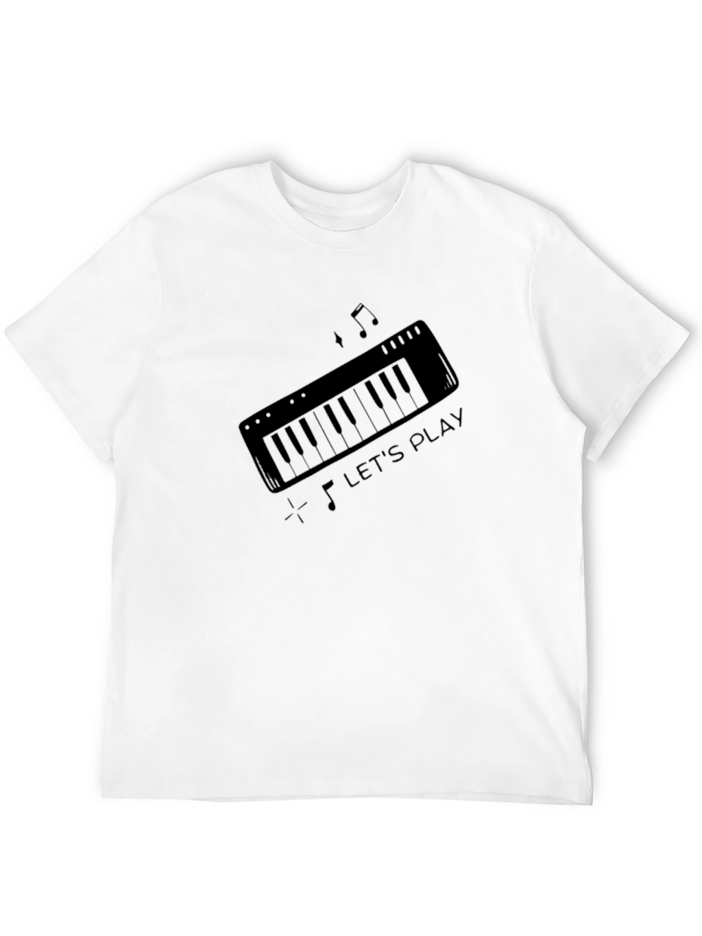 Lets Play Keyboard Graphic T-Shirt