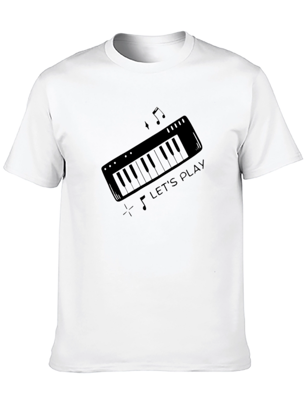 Lets Play Keyboard Graphic T-Shirt
