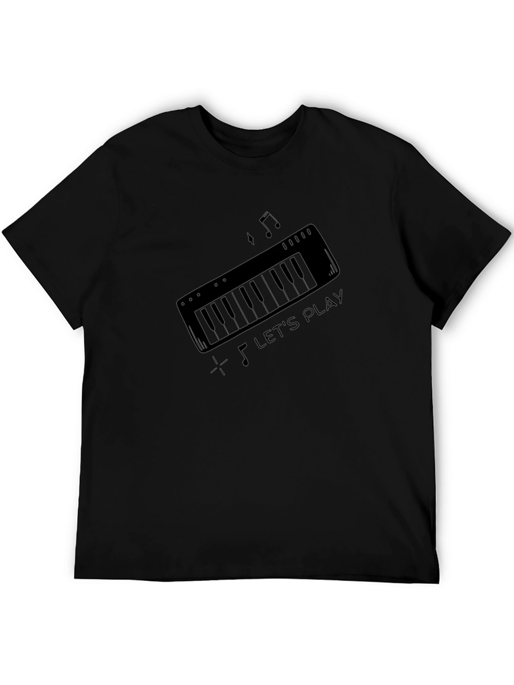Lets Play Keyboard Graphic T-Shirt