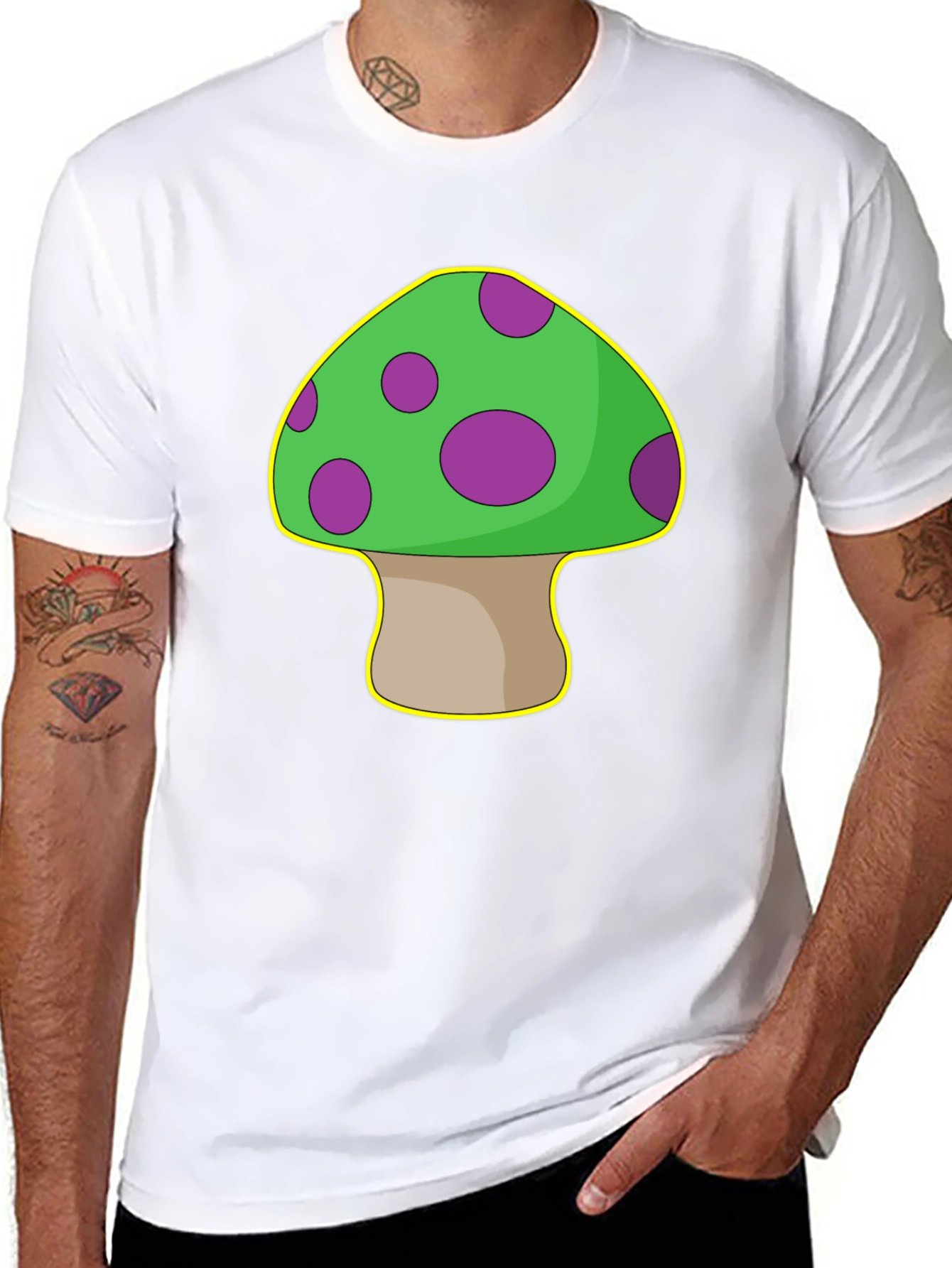 Mushroom Graphic T-Shirt - Quirky & Fun Design