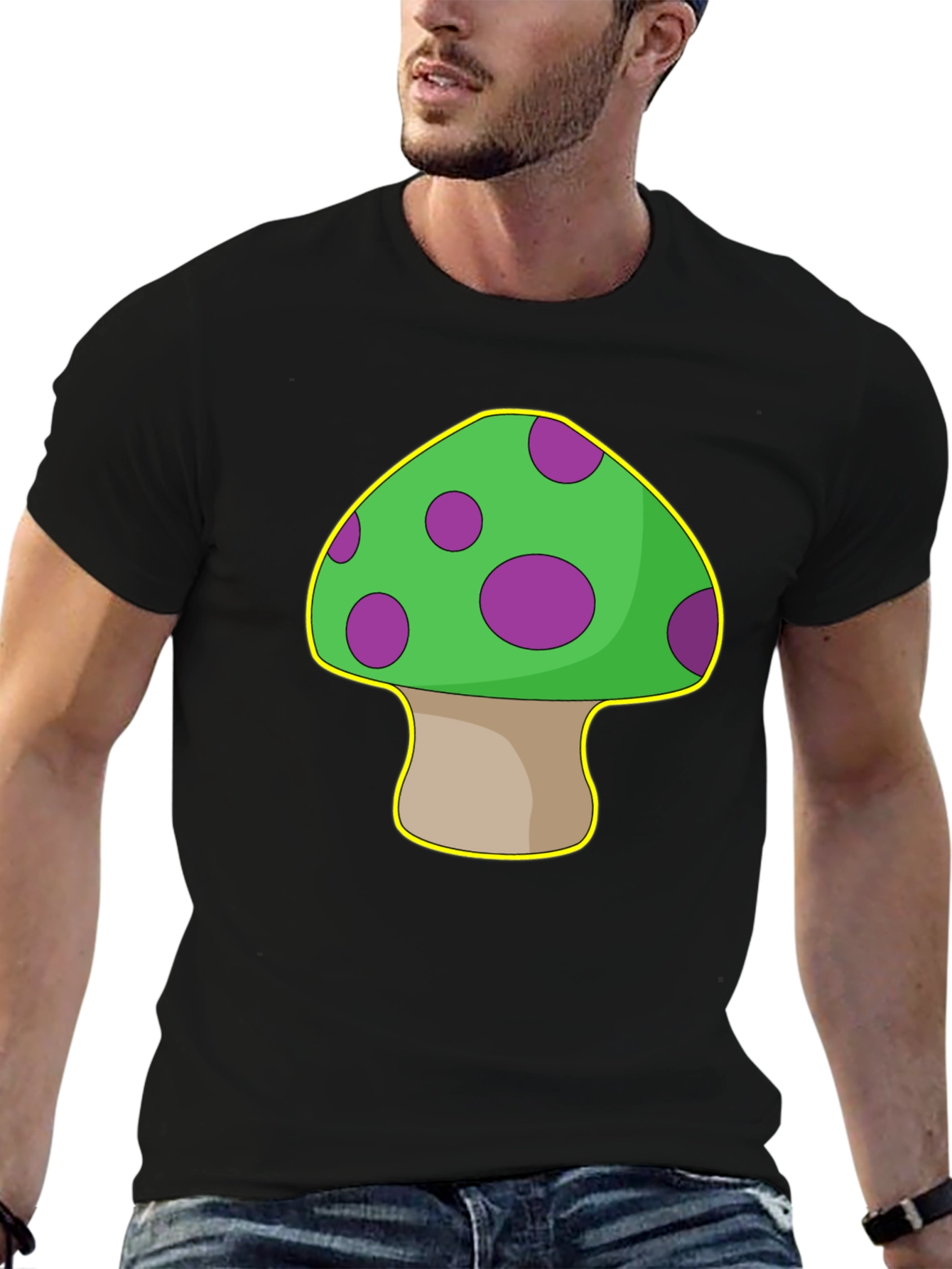 Mushroom Graphic T-Shirt - Quirky & Fun Design