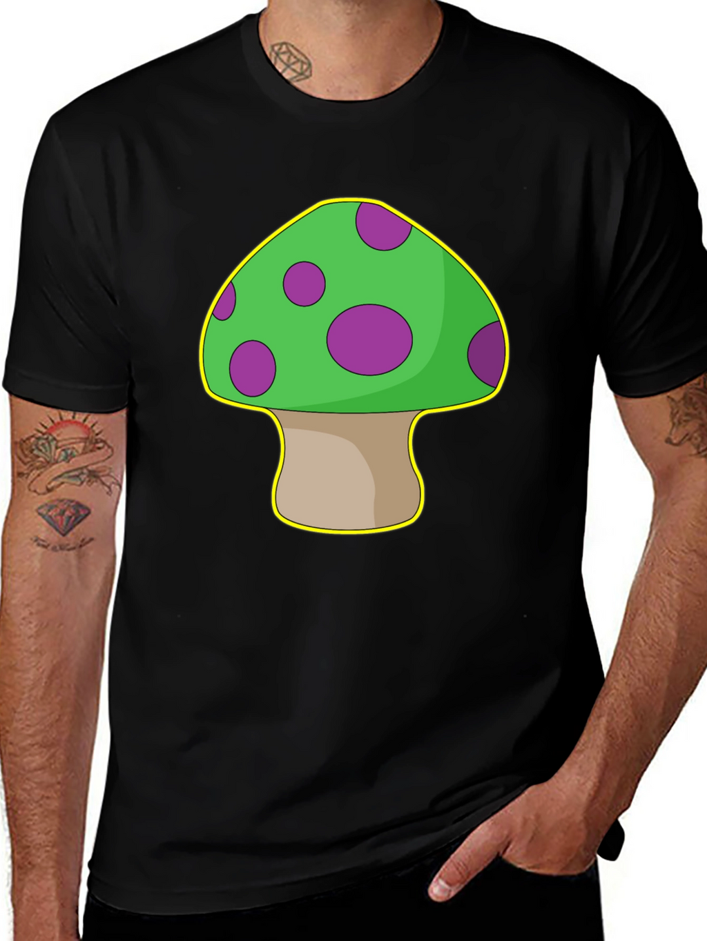 Mushroom Graphic T-Shirt - Quirky & Fun Design