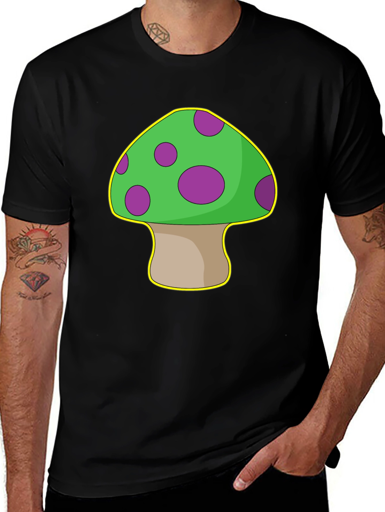 Mushroom Graphic T-Shirt - Quirky & Fun Design