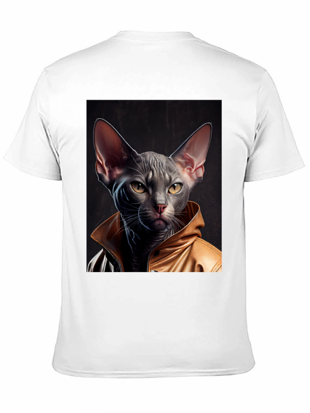 Cool Cat in Jacket Graphic T-Shirt