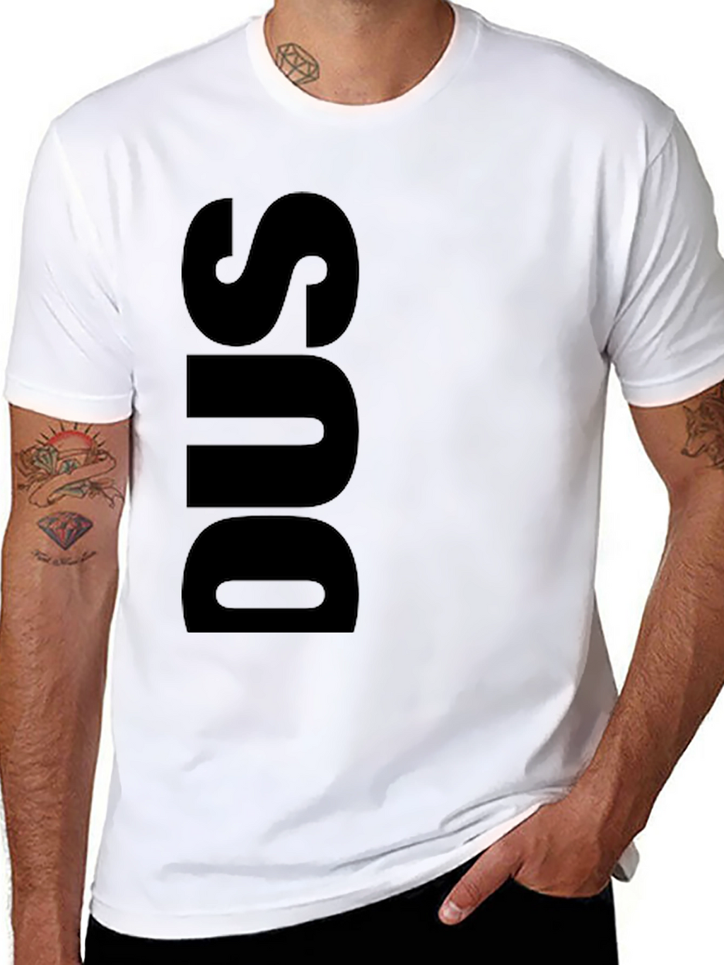 DUS Graphic Tee - Mens Black Casual T-Shirt