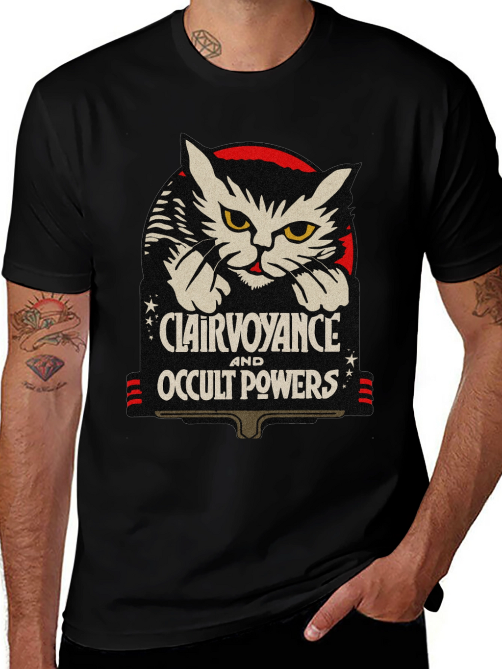 Clairvoyance & Occult Powers Cat Graphic Tee