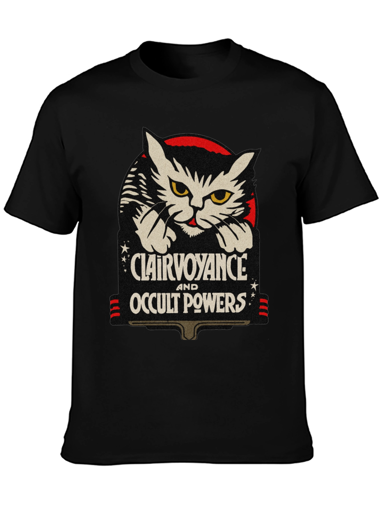 Clairvoyance & Occult Powers Cat Graphic Tee